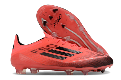 Men's Adidas F50 Adizero FG Football Boots - Red/Black