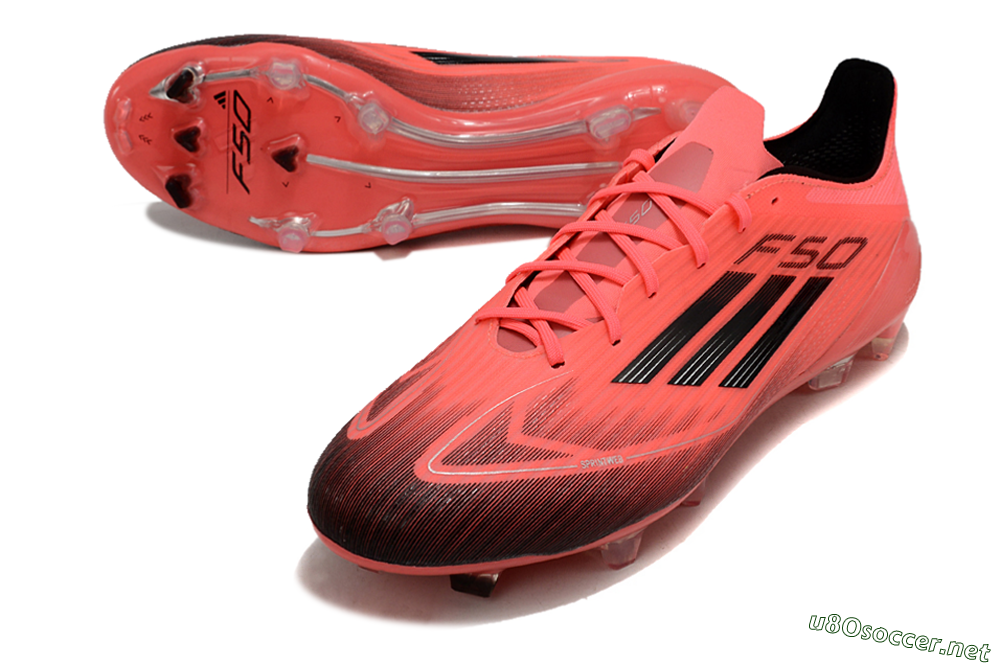 Men's Adidas F50 Adizero FG Football Boots - Red/Black 3