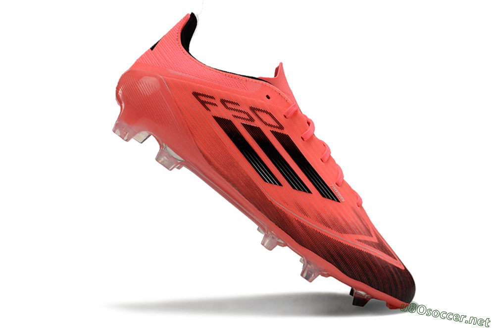 Men's Adidas F50 Adizero FG Football Boots - Red/Black 4