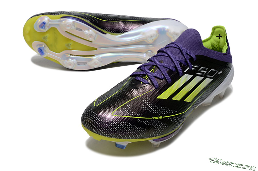 Men's Adidas F50 Lightstrike Pro FG Football Boots - Purple/Yellow/Blue 3