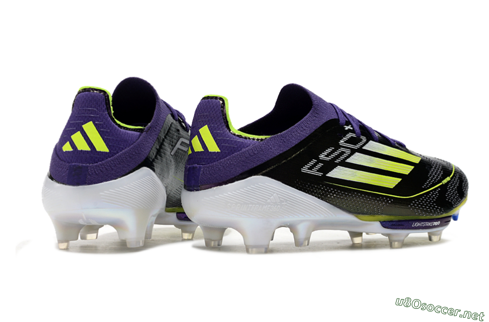 Men's Adidas F50 Lightstrike Pro FG Football Boots - Purple/Yellow/Blue 6