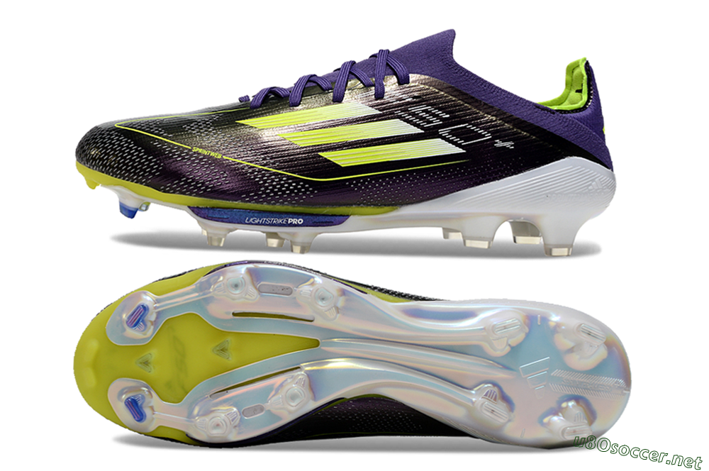 Men's Adidas F50 Lightstrike Pro FG Football Boots - Purple/Yellow/Blue 1