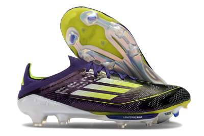 Men's Adidas F50 Lightstrike Pro FG Football Boots - Purple/Yellow/Blue