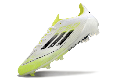Men's Adidas F50 Adizero FG Football Boots - White/Yellow/Black