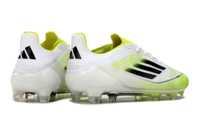 Men's Adidas F50 Adizero FG Football Boots - White/Yellow/Black