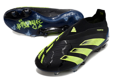 Men's Adidas Predator Accuracy+ FG Football Boots - Black/Yellow/Blue