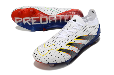 Men's Adidas Predator 24 Elite Euphoria FG Football Boots - White/Silver/Blue