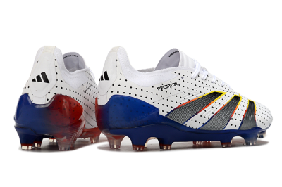 Men's Adidas Predator 24 Elite Euphoria FG Football Boots - White/Silver/Blue