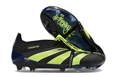 Unisex Adidas Predator Elite Foldover Tongue FG Football Boots - Black/Yellow/Blue
