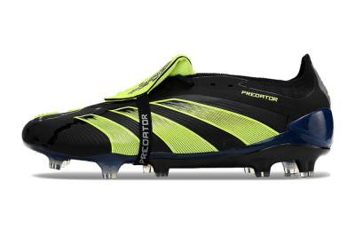 Unisex Adidas Predator Elite Foldover Tongue FG Football Boots - Black/Yellow/Blue