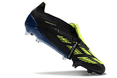 Unisex Adidas Predator Elite Foldover Tongue FG Football Boots - Black/Yellow/Blue
