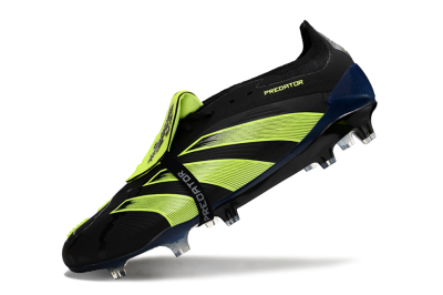Unisex Adidas Predator Elite Foldover Tongue FG Football Boots - Black/Yellow/Blue