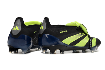 Unisex Adidas Predator Elite Foldover Tongue FG Football Boots - Black/Yellow/Blue