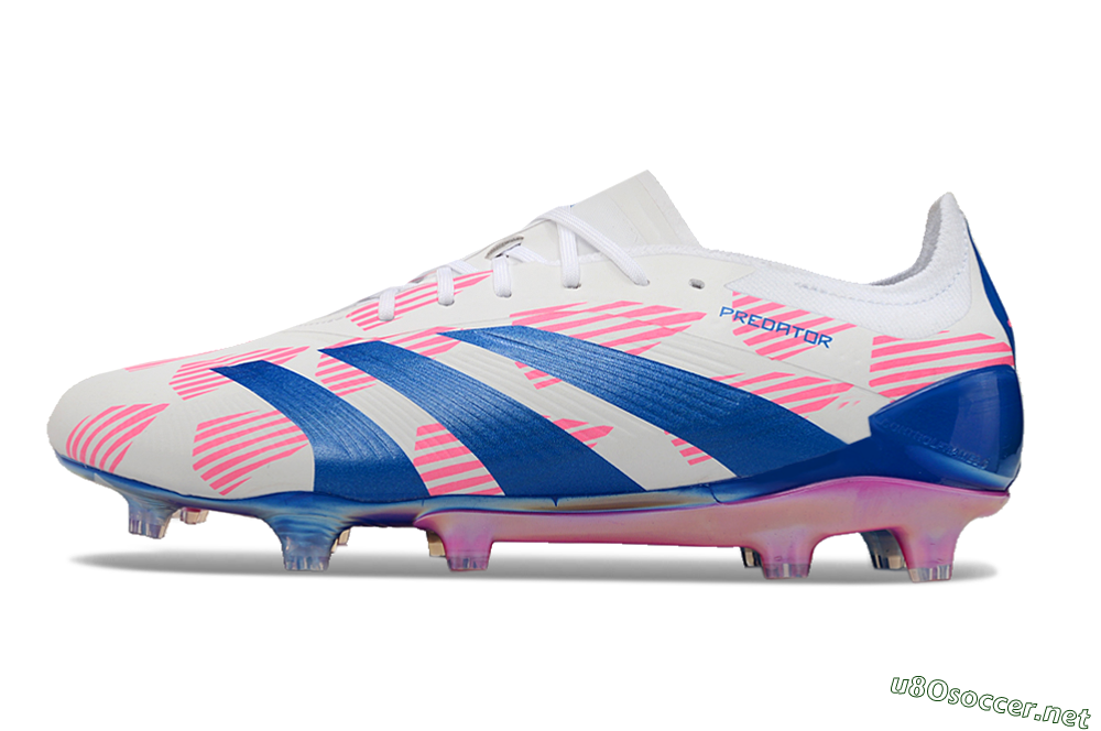 Men's Adidas Predator Accuracy Elite FG Football Boots - White/Pink/Blue 0