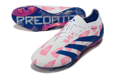 Men's Adidas Predator Accuracy Elite FG Football Boots - White/Pink/Blue