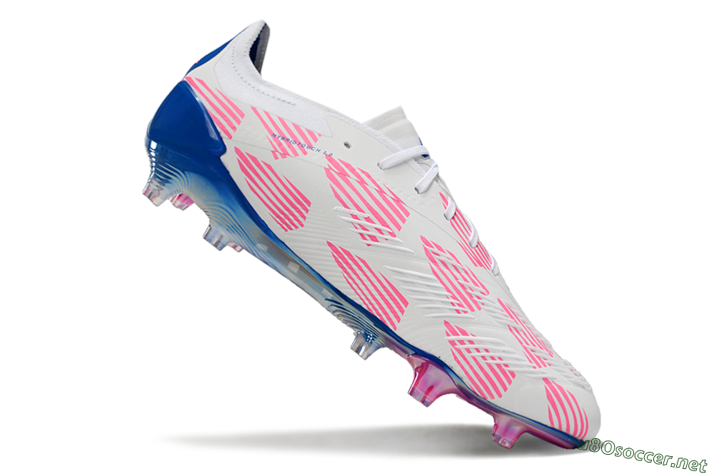 Men's Adidas Predator Accuracy Elite FG Football Boots - White/Pink/Blue 4