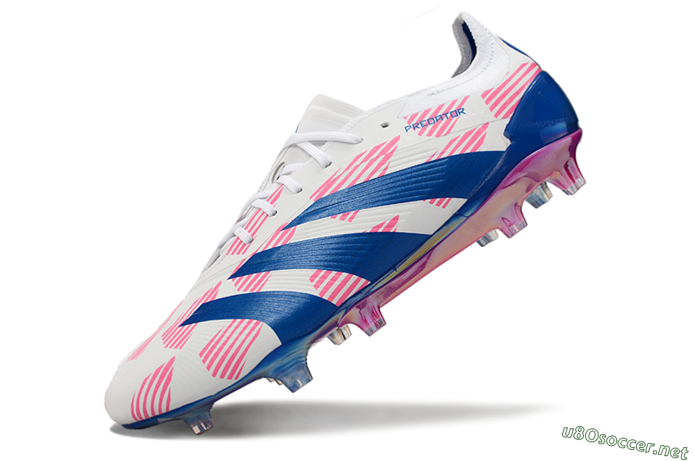 Men's Adidas Predator Accuracy Elite FG Football Boots - White/Pink/Blue 5
