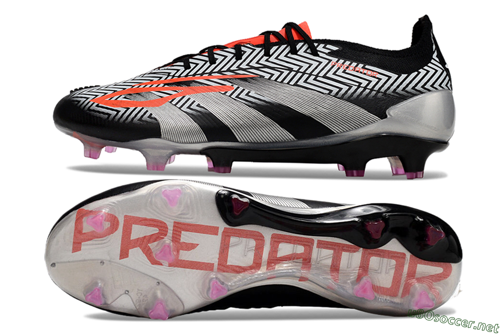 Men's Adidas Predator Accuracy Elite FG Football Boots - White/Black/Red/Silver 1