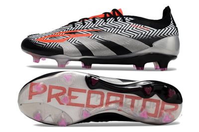 Men's Adidas Predator Accuracy Elite FG Football Boots - White/Black/Red/Silver