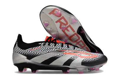 Men's Adidas Predator Accuracy Elite FG Football Boots - White/Black/Red/Silver