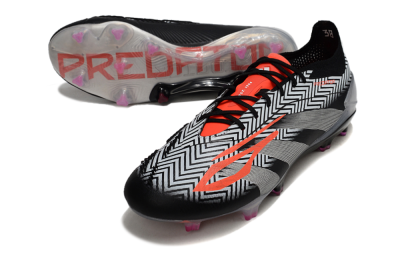 Men's Adidas Predator Accuracy Elite FG Football Boots - White/Black/Red/Silver