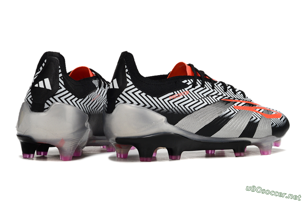 Men's Adidas Predator Accuracy Elite FG Football Boots - White/Black/Red/Silver 6