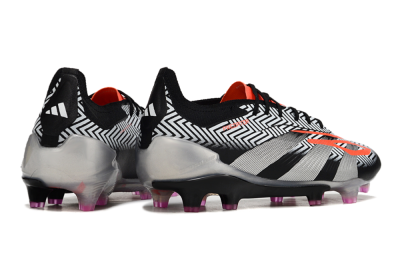 Men's Adidas Predator Accuracy Elite FG Football Boots - White/Black/Red/Silver