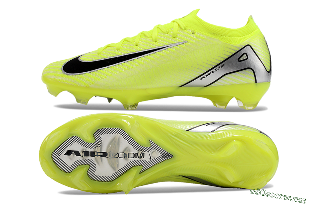 Men's Nike Air Zoom Mercurial Vapor 16 Elite FG Football Boots - Yellow/Black/Silver/Grey 1