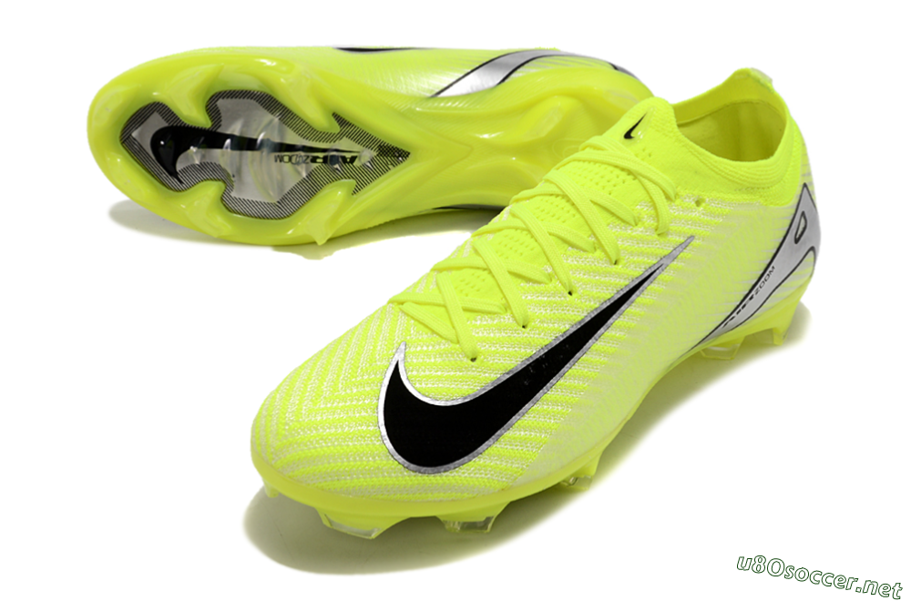 Men's Nike Air Zoom Mercurial Vapor 16 Elite FG Football Boots - Yellow/Black/Silver/Grey 3