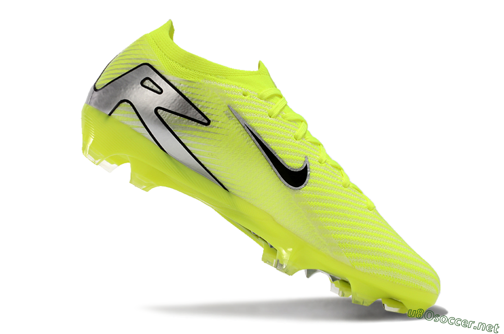 Men's Nike Air Zoom Mercurial Vapor 16 Elite FG Football Boots - Yellow/Black/Silver/Grey 4