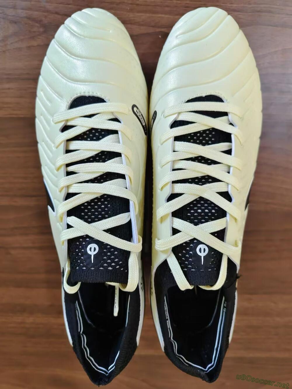 Men's Nike Tiempo Legend 10 Elite FG Football Boots - Beige/Black/White