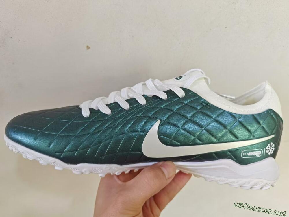 Men's Nike Tiempo Legend 10 Elite TF Football Shoes - Jade/White