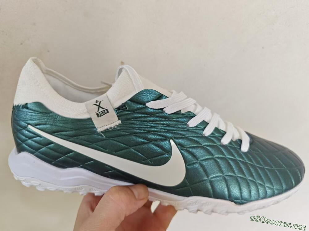 Men's Nike Tiempo Legend 10 Elite TF Football Shoes - Jade/White