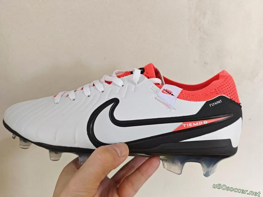 Men's Nike Tiempo Legend 10 Elite FG Football Boots - White/Black/Red