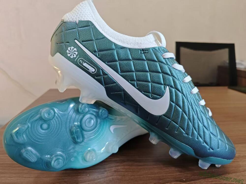 Men's Nike Tiempo Legend 10 Elite FG Football Boots - Jade/White