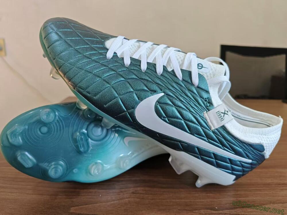 Men's Nike Tiempo Legend 10 Elite FG Football Boots - Jade/White