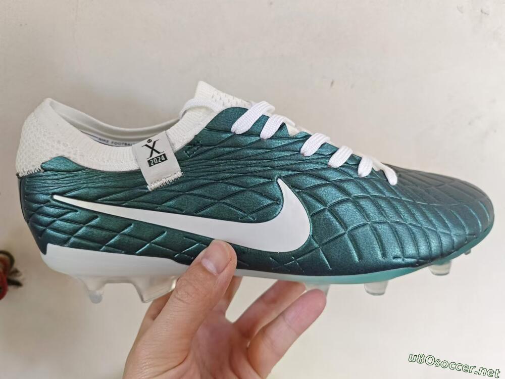 Men's Nike Tiempo Legend 10 Elite FG Football Boots - Jade/White