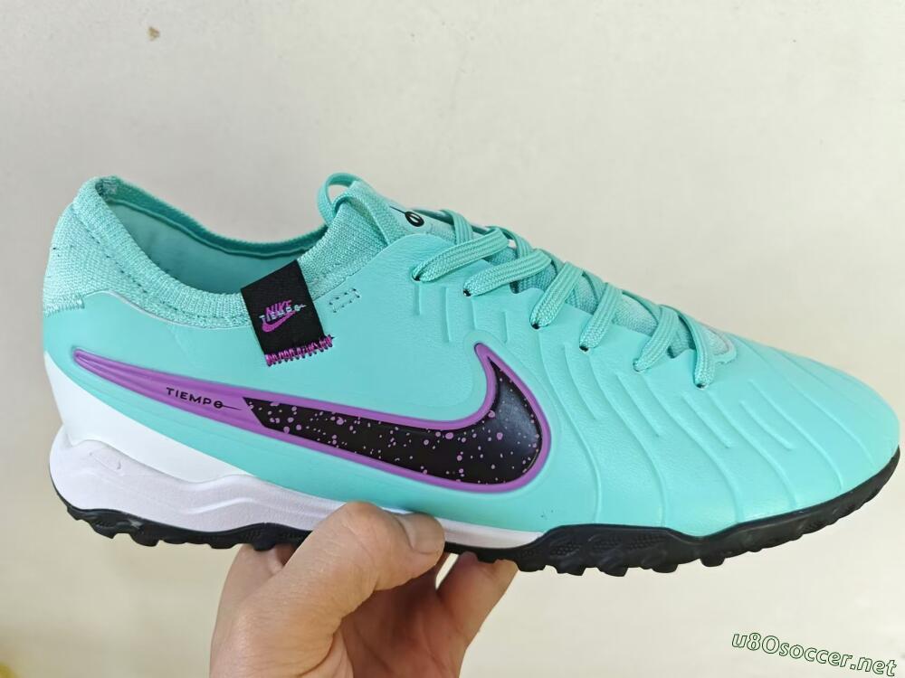 Men's Nike Tiempo Legend 10 TF Football Shoes - Blue/Black/Purple