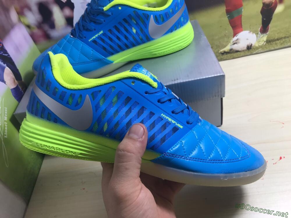 Men's Nike Lunar Gato 2 IC Football Shoes - Jade/White/Yellow