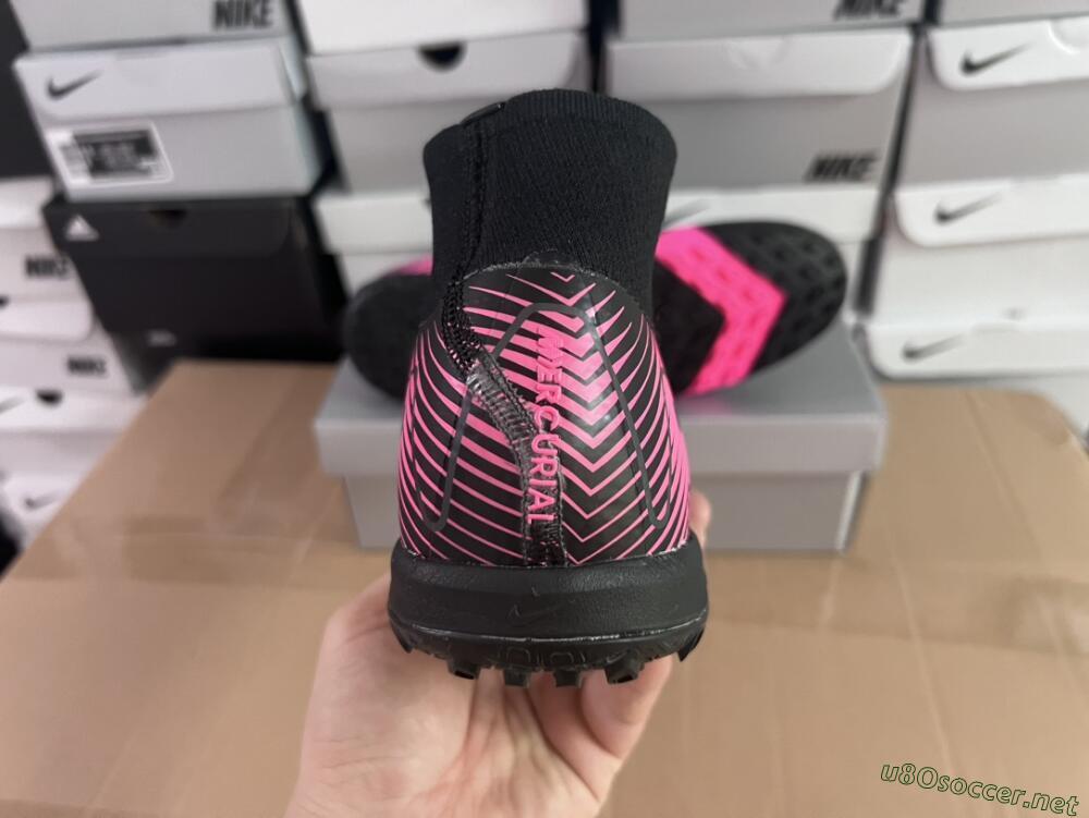Unisex Nike Air Zoom Mercurial Superfly 10 Elite TF Football Shoes - Black/Pink