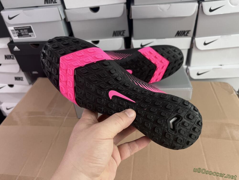 Unisex Nike Air Zoom Mercurial Superfly 10 Elite TF Football Shoes - Black/Pink