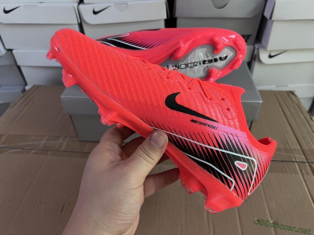 Men's Nike Air Zoom Mercurial Vapor 16 Elite FG Football Boots - Red/White/Black