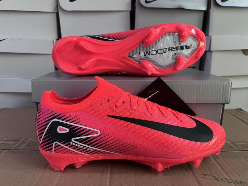 Men's Nike Air Zoom Mercurial Vapor 16 Elite FG Football Boots - Red/White/Black