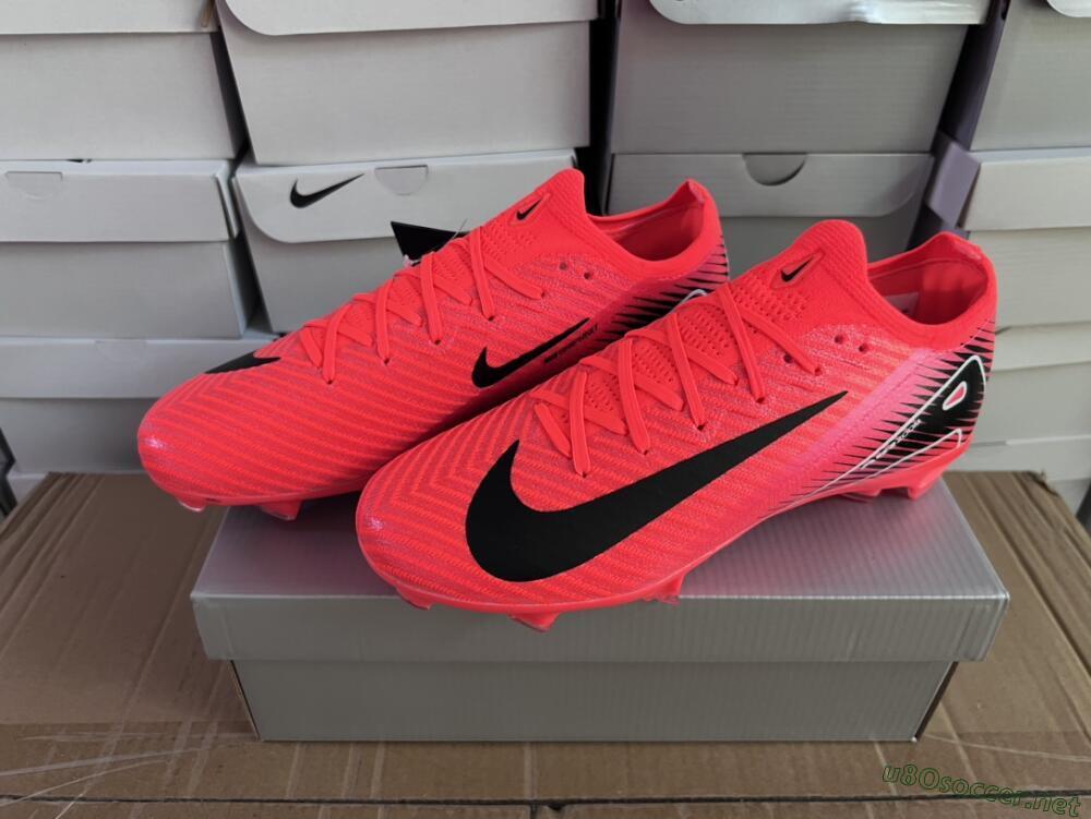 Men's Nike Air Zoom Mercurial Vapor 16 Elite FG Football Boots - Red/White/Black