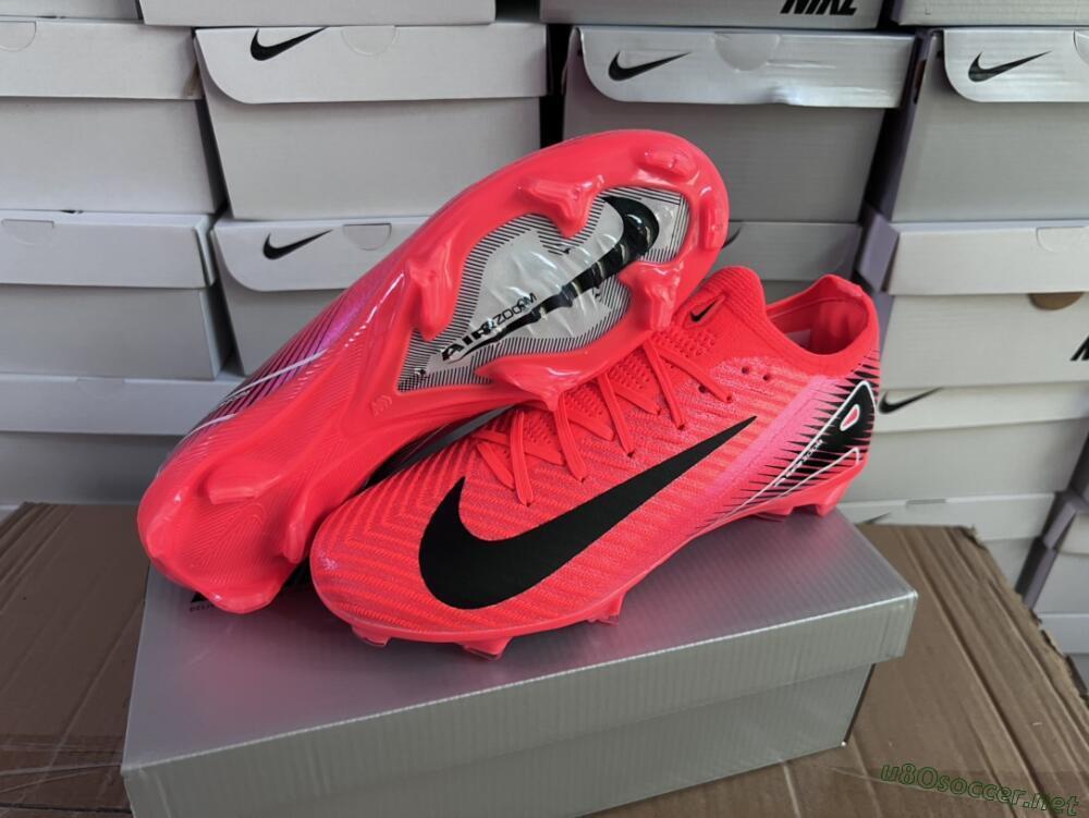 Men's Nike Air Zoom Mercurial Vapor 16 Elite FG Football Boots - Red/White/Black