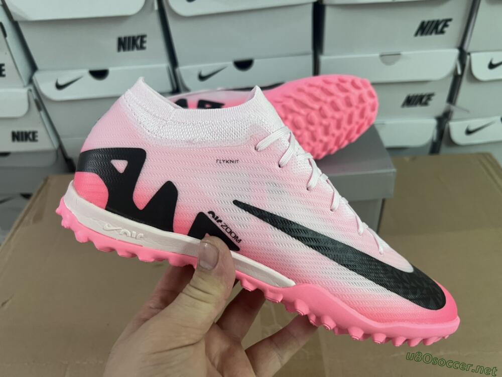 Men's Nike Air Zoom Mercurial Vapor 15 Elite TF Football Shoes - Pink/Black