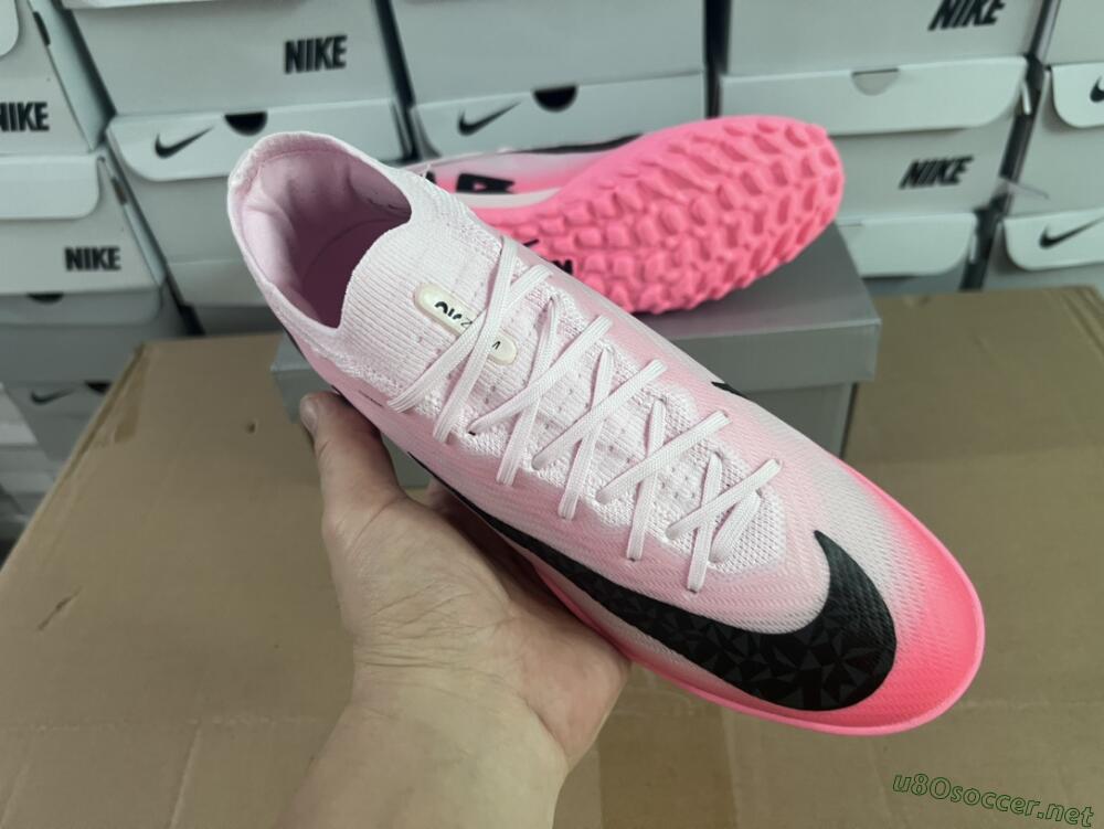 Men's Nike Air Zoom Mercurial Vapor 15 Elite TF Football Shoes - Pink/Black