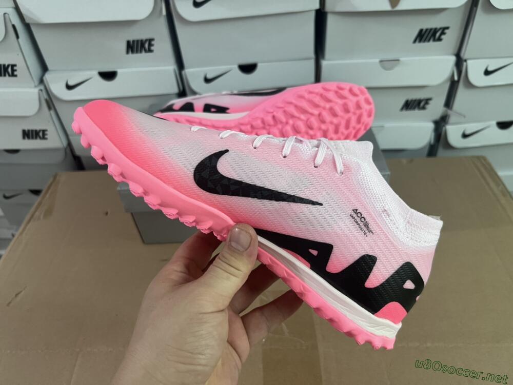Men's Nike Air Zoom Mercurial Vapor 15 Elite TF Football Shoes - Pink/Black