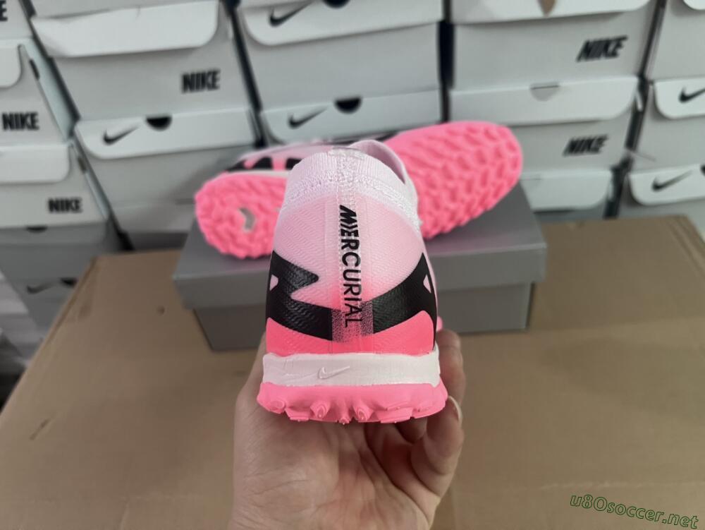 Men's Nike Air Zoom Mercurial Vapor 15 Elite TF Football Shoes - Pink/Black