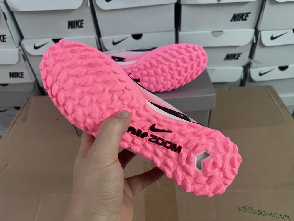 Men's Nike Air Zoom Mercurial Vapor 15 Elite TF Football Shoes - Pink/Black